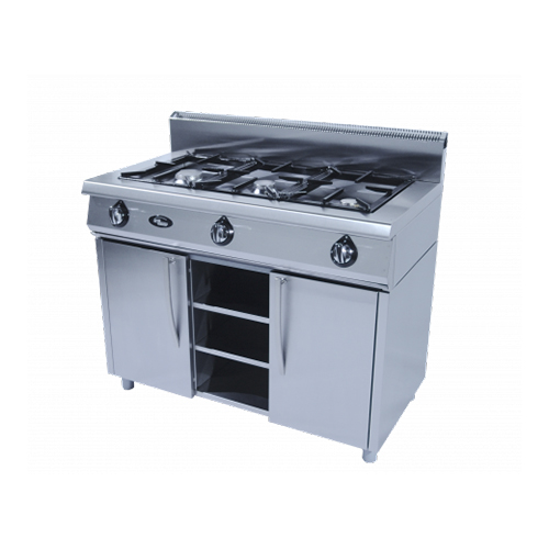 Плита Grill Master 3-х горелочная газовая Ф3ПГ/600 (закрытый стенд)
